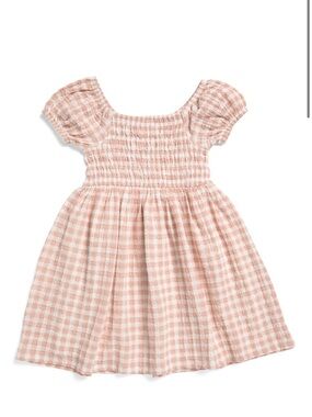 Derek Heart Pink Gingham Midi Dress - Size 7 NEW!